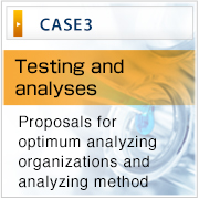 CASE3 Testing and
analyses Proposals for optimum analyzing organizations and analyzing method