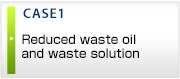 CASE1 Reduced waste oil
and waste solution