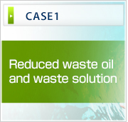 CASE1 Reduced waste oil
and waste solution